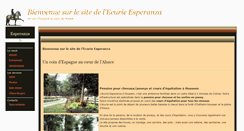 Desktop Screenshot of ecurieesperanza.fr